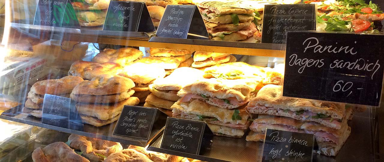 Italienske sandwiches og panini hos Il Mercatino i Mejlgade, Aarhus